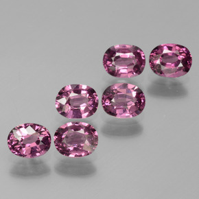 Achetez naturel ct rose grenat rhodolite gems, coupe ovale, en provenance tanzanie chez gemselect. en stock, livraison internationale!