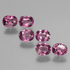 Achetez naturel ct rose grenat rhodolite gems, coupe ovale, en provenance tanzanie chez gemselect. en stock, livraison internationale!