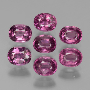 Achetez naturel 3,56ct pourpre grenat rhodolite gems, coupe ovale, en provenance tanzanie chez gemselect. en stock, livraison internationale!