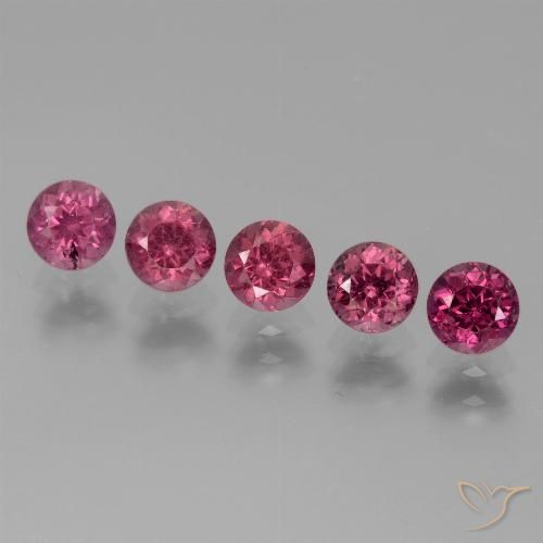 2.74ctw Naturel Rouge moyen Grenat Rhodolite, Tour, VS