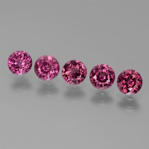Achetez naturel 2,49ct rouge grenat rhodolite gems, coupe roude, en provenance tanzanie chez gemselect. en stock, livraison internationale!