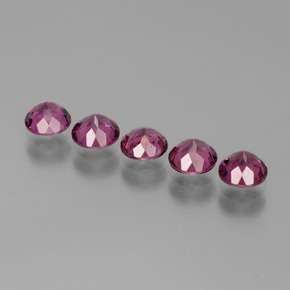 Achetez naturel 2,49ct rouge grenat rhodolite gems, coupe roude, en provenance tanzanie chez gemselect. en stock, livraison internationale!