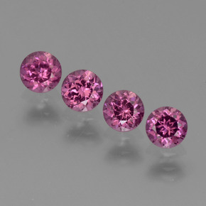Achetez naturel ct rose grenat rhodolite gems, coupe roude, en provenance tanzanie chez gemselect. en stock, livraison internationale!