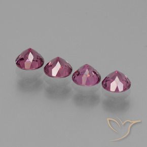 Achetez naturel 2,12ct pourpre moyen grenat rhodolite gems, coupe roude, en provenance tanzanie chez gemselect. en stock, livraison internationale!