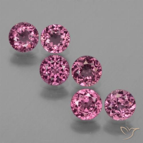 2.76ctw Naturel Violet rougeâtre Grenat rhodolite, Tour, VS