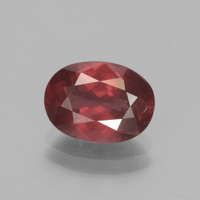 Grenat Rhodolite Rose naturelle ovale, 2.77 ct, VS