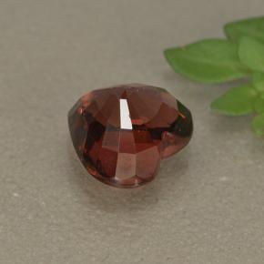 Grenat rhodolite rouge naturelle forme de coeur, 1,77 ct, VS