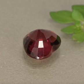 Grenat Rhodolite Rouge framboises naturelle Forme de coeur, 1.63 ct, VVS-VS