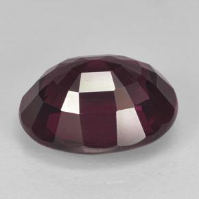 Grenat Rhodolite Rouge framboises naturelle Coupe ovale, 5.41 ct, VS