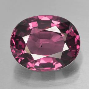 Grenat Rhodolite Rouge framboises naturelle Coupe ovale, 4.76 ct, VS