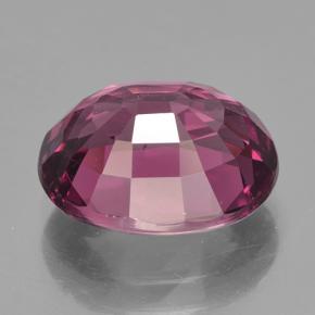 Grenat Rhodolite Rouge framboises naturelle Coupe ovale, 4.76 ct, VS
