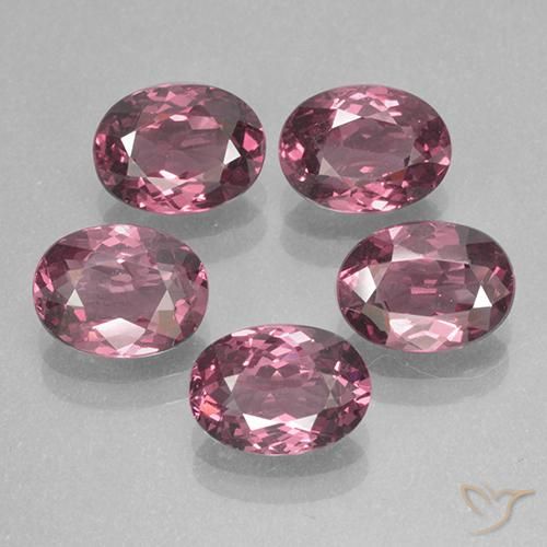 5.01ctw Naturel Violet Rosâtre Grenat rhodolite, ovale, VS
