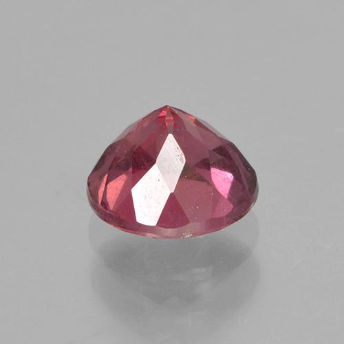 Grenat rhodolite rose naturelle coupe roude, 0,90 ct, VS
