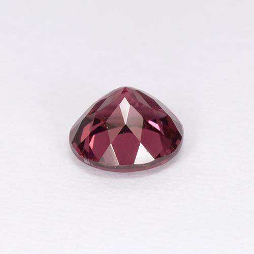 Grenat rhodolite rose naturelle coupe roude, 0,86 ct, VVS-VS