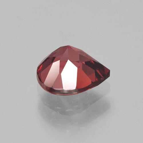 Grenat rhodolite rouge naturelle en forme de poire, 0,90 ct, VS