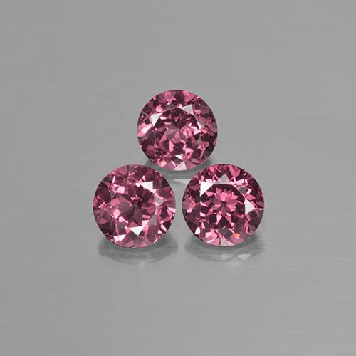 Achetez naturel 2,62ct rose grenat rhodolite gems, coupe roude, en provenance tanzanie chez gemselect. en stock, livraison internationale!