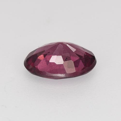 Grenat rhodolite rouge naturelle coupe ovale, 0,95 ct, VS