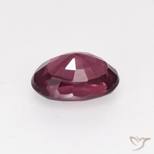Grenat Rhodolite Pourpre-Rouge naturelle ovale, 1.06 ct, VS