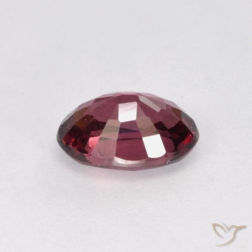 Grenat Rhodolite Pourpre-Rouge naturelle ovale, 1.07 ct, VS