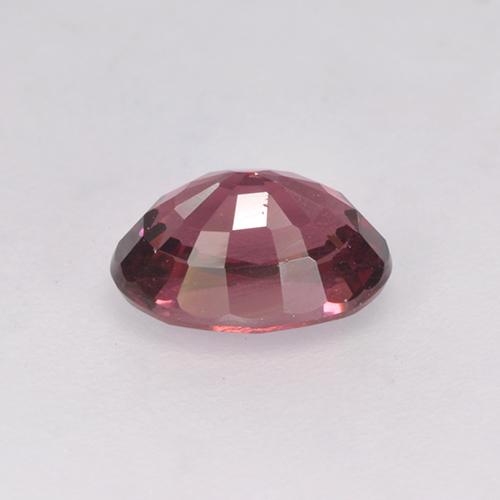 Grenat rhodolite rouge naturelle coupe ovale, 1,15 ct, VS