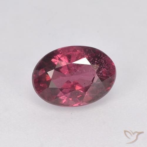 1.18ct Naturel Rouge framboises Grenat rhodolite, ovale, VS