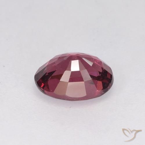 Grenat Rhodolite Rouge framboises naturelle Coupe ovale, 1.16 ct, VS
