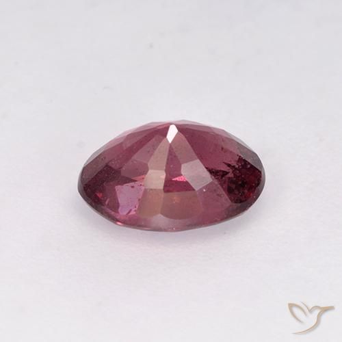 Grenat Rhodolite Rouge moyen naturelle ovale, 1.03 ct, VS