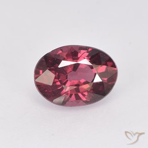 1.07ct Naturel Rouge moyen-foncé Grenat rhodolite, ovale, VS