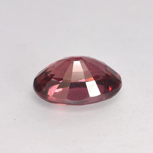 Grenat rhodolite rouge naturelle coupe ovale, 1,08 ct, VS