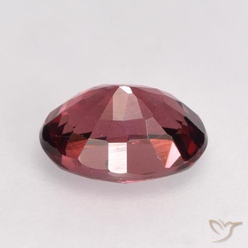 Grenat Rhodolite Rouge foncé naturelle ovale, 1.12 ct, VS