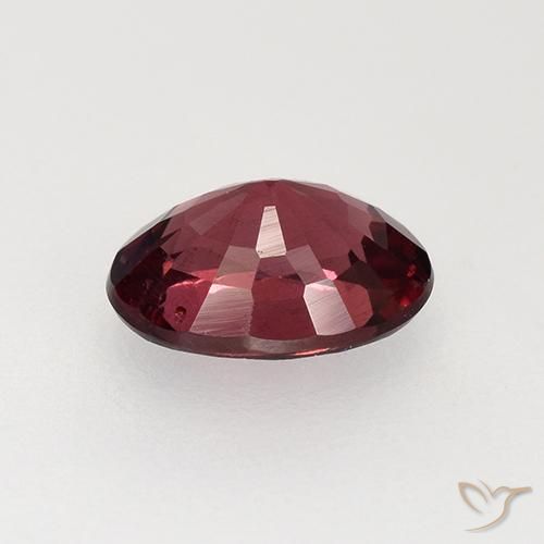 Grenat Rhodolite Vin rouge naturelle ovale, 1.04 ct, VS