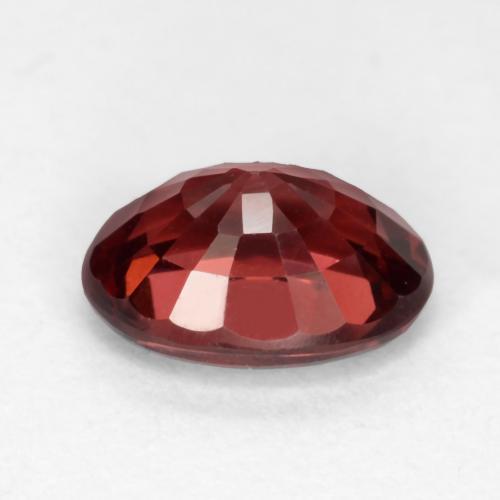 Grenat Rhodolite Rouge foncé naturelle Coupe ovale, 1.11 ct, VVS-VS
