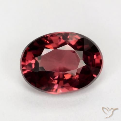 1.07ct Naturel Rouge foncé Grenat rhodolite, ovale, VVS-VS