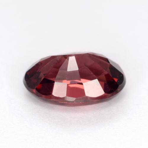 Grenat Rhodolite Rouge foncé naturelle Coupe ovale, 1.09 ct, VS