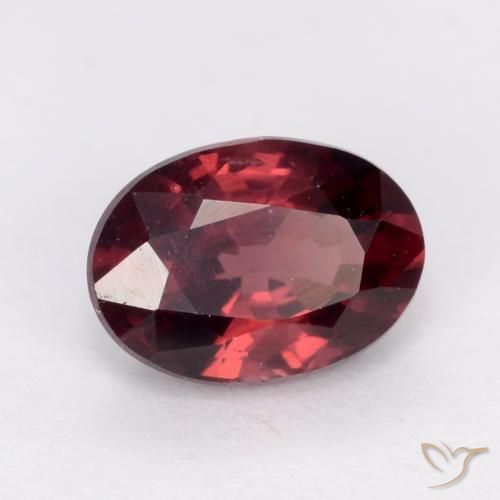 Grenat Rhodolite Rouge moyen naturelle ovale, 1.03 ct, VS