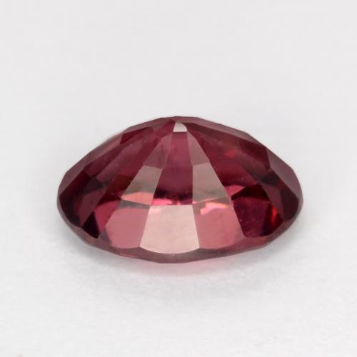 Grenat Rhodolite Rouge foncé naturelle Coupe ovale, 1.15 ct, VS