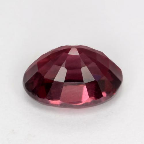Grenat Rhodolite Rouge framboises naturelle Coupe ovale, 1.27 ct, VS