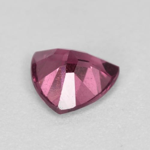 Grenat Rhodolite Violet Rosâtre naturelle Trillion, 0.51 ct, VS