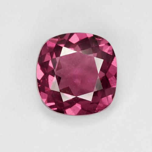 Grenat rhodolite pourpre naturelle coupe coussin, 1,97 ct, VS