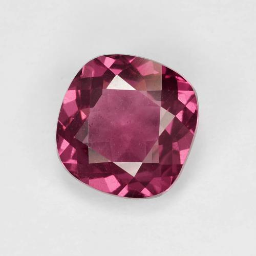 Grenat rhodolite pourpre naturelle coupe coussin, 1,97 ct, VS