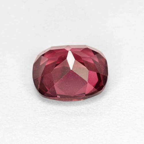 Grenat rhodolite pourpre naturelle coupe coussin, 1,85 ct, VVS