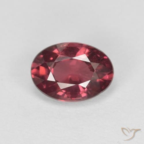 1.04ct Naturel Rouge foncé Grenat rhodolite, ovale, VS