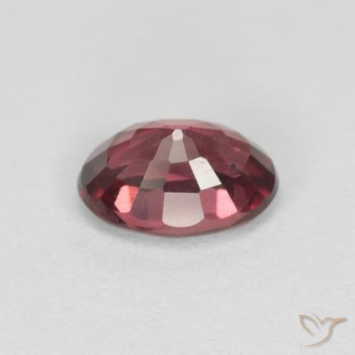 Grenat Rhodolite Rouge foncé naturelle ovale, 1.04 ct, VS