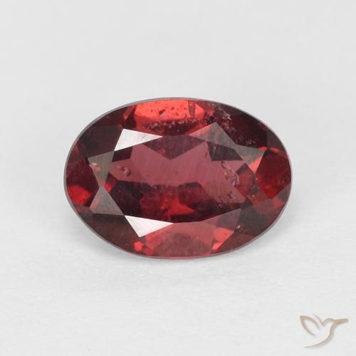 Grenat rhodolite Rouge écarlate naturelle ovale, 1.02 ct, VS-SI