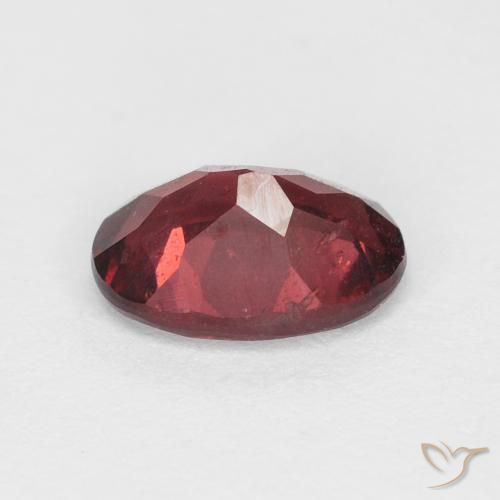 Grenat rhodolite Rouge écarlate naturelle ovale, 1.02 ct, VS-SI