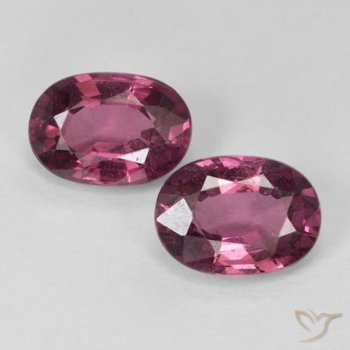 2.12ctw Naturel Magenta profond Grenat rhodolite, ovale, VS