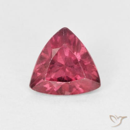 0.60ct Naturel Rouge moyen Grenat rhodolite, Trillion, VS