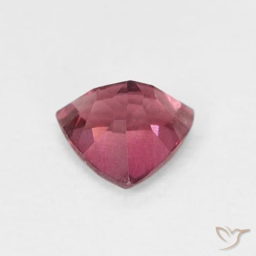 Grenat Rhodolite Rouge moyen naturelle Trillion, 0.60 ct, VS