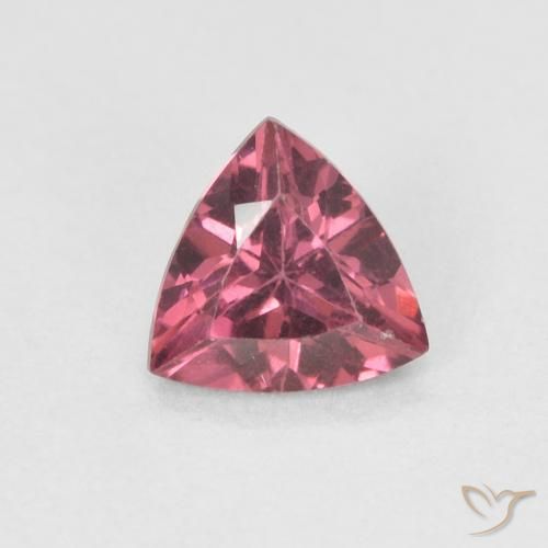 0.53ct Naturel Rouge framboises Grenat Rhodolite, Trillion, VS