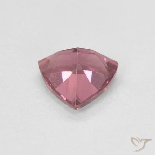 Grenat Rhodolite Rouge framboises naturelle Trillion, 0.53 ct, VS
